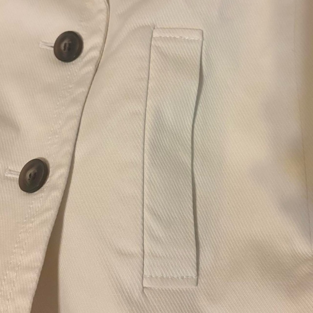Ann Taylor Women's Off-White Pea Coat - Picture 8 of 9